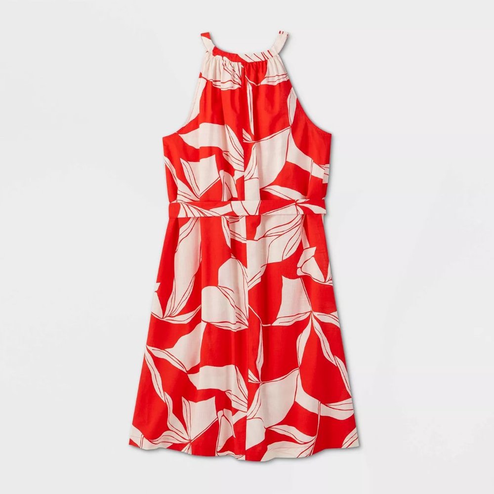 Women's Tie Waist Shirtdress - A New Day - BWT